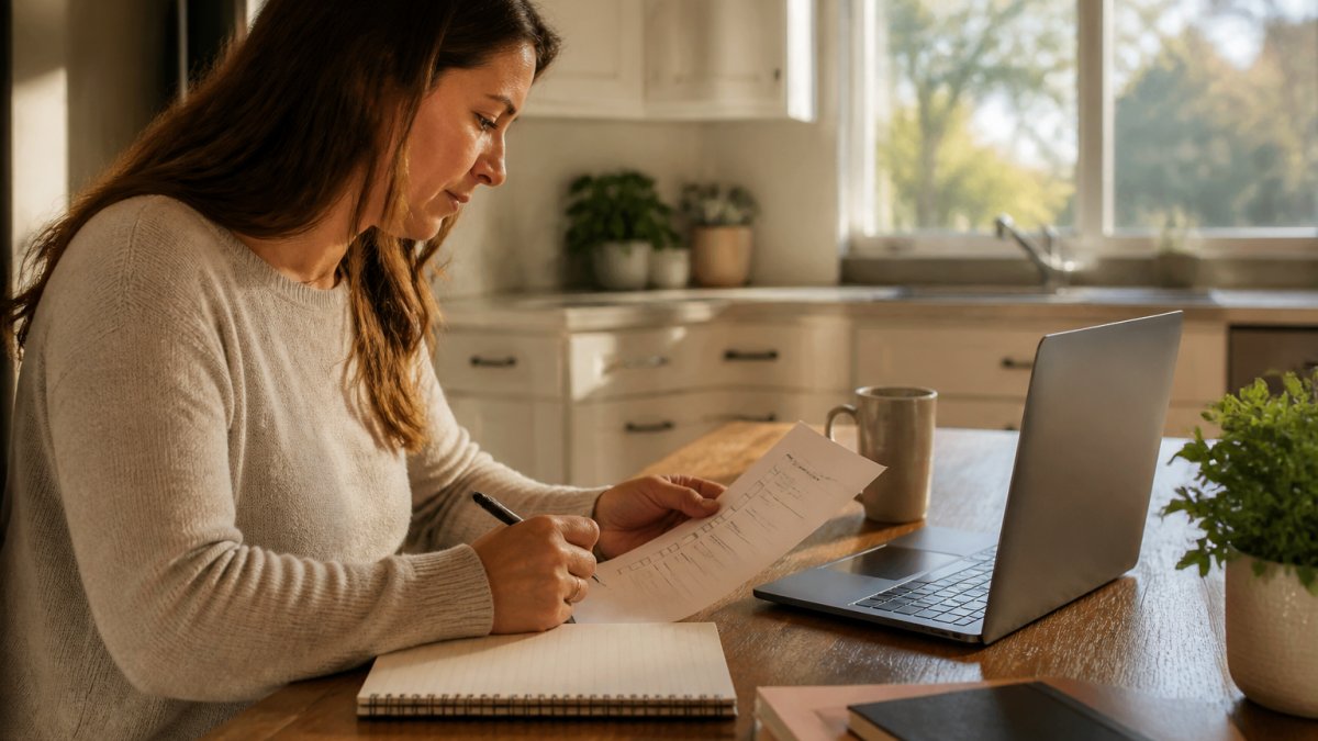 Step-by-step checklist for finding a personalized primary care provider while working at a laptop.